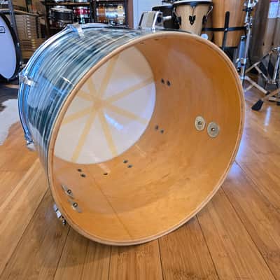 Drum Kits - 1970's Ludwig Classic Maple 14x24 8x12 9x13 14x16 (Concert Tom) Drum Kit (Bowling Ball Blue Oyster) image 23
