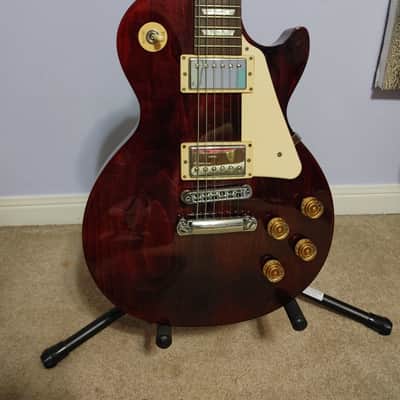 Gibson Les Paul Studio T with Chrome Hardware 2016 - Wine Red image 2