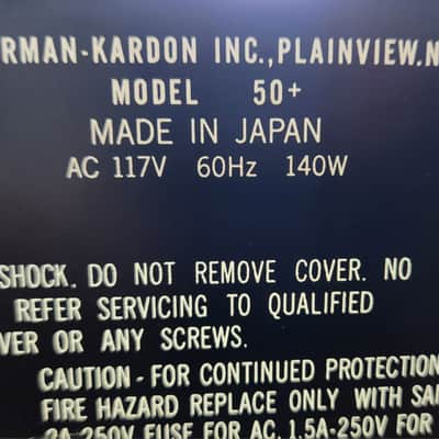 RARE! Harman Kardon 50+ Quadraphonic/Stereo 50 Watt Hifi Receiver 1973 Japan image 9