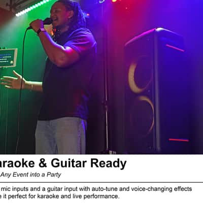 Rockville ROCK PARTY 9 Dual 8" Wireless Rechargeable Karaoke Machine System+Mic image 14