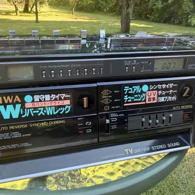 AIWA CS-W90 Rare Vintage Mint Japan Boombox Getto blaster Warranty Tested image 17