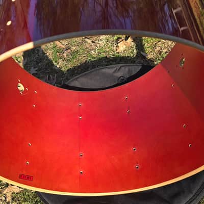 Tama Superstar 16 x 22" Bass drum shell 1980s - Cherry Wine image 9