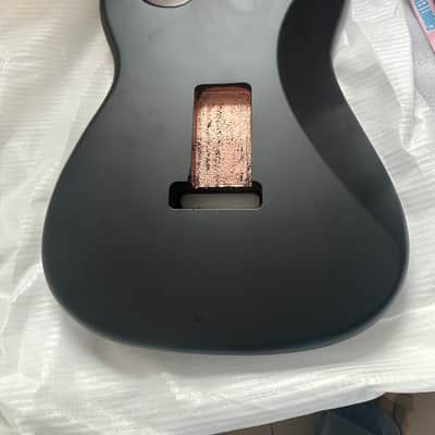 Matte Black Alder Strat Style Guitar Body, 5.6cm Pocket image 5