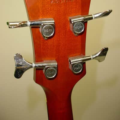 Guild B4CE Left-Handed Acoustic Electric Bass Guitar Vintage 90's LEFTY B4CE-AMB image 10