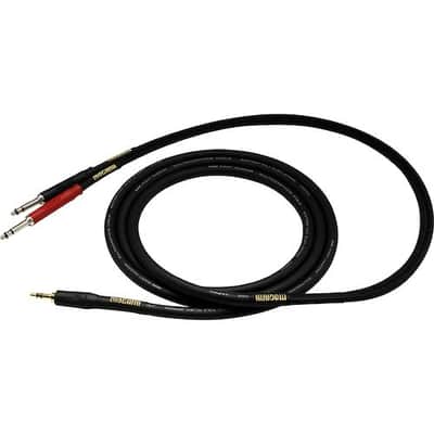 Mogami Gold 3.5mm TRS Male to Dual TT Male Y-Cable (20') image 3