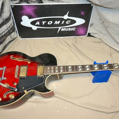 Glen Burton GE775 Chicago Hollow Body Archtop Jazz Guitar with Bigsby image 1