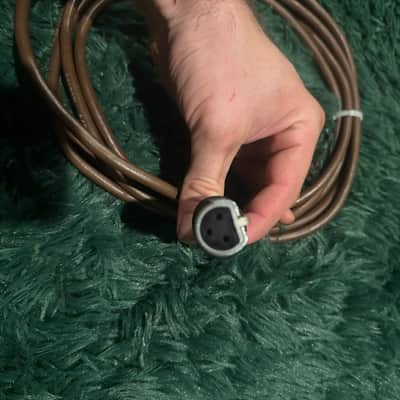Belden Electro Voice cable with Cannon UA-3-11 connector 1970s - Brown image 3