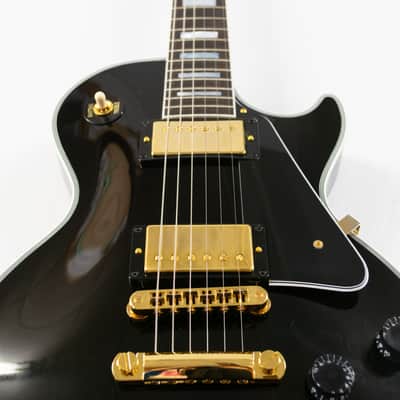 Gibson Custom Les Paul Custom - Ebony with Gold Hardware image 3