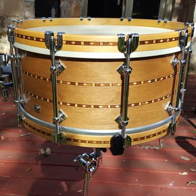 Craviotto 6.5x14  2016  Walnut  SIGNED.  Buy it with or without Wood Hoops - pick your price! image 5