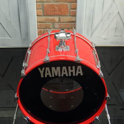 RARE Yamaha Recording Custom 9000 - hot red 22"x14 bass drum image 1