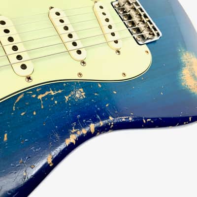 Fender Stratocaster 64 L-Series Heavy Relic Custom Shop 2025 Blue Burst image 12
