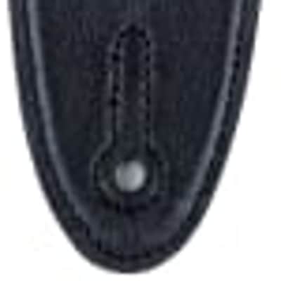 Gretsch Gold & Black Alternating Penguins Guitar Strap with Leather Ends image 2