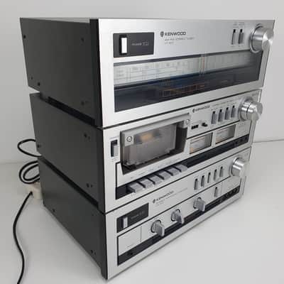 Kenwood KA-300 Amplifier - KX-400 Cassette deck - KT-400 Tuner - Nice Serviced set image 3