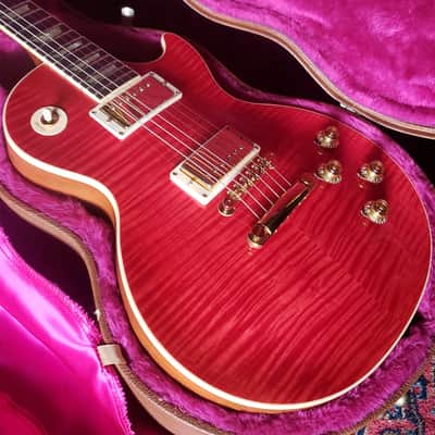 1996 Limited Edition Factory Aniline Dye Top Gibson Les Paul Classic Premium Plus Trans Red, r0 killer! image 1
