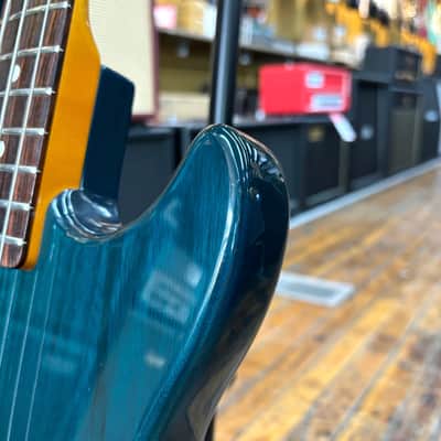 G&L USA El Toro Bass Guitar 1985 Transparent Blue w/Original Hard Case image 10