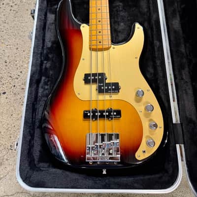 Fender American Ultra II Precision Bass with Maple Fretboard 2024 - Present - Ultraburst image 1