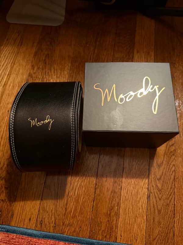 Moody leather 4.0” leather backed guitar strap 2026 - Leather (new in box) image 1