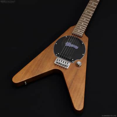 Pignose PGG-200V STBR Mahogany Flying V Type Travel guitar, Built-in Speaker image 3
