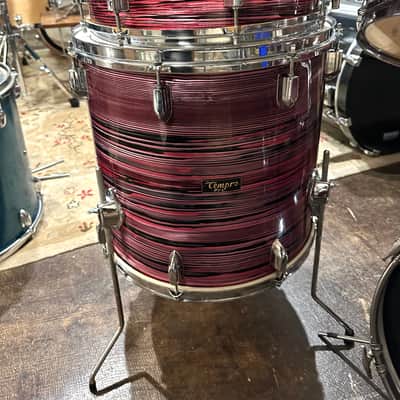 Tempro MIJ 60’s - Purple Strata 5 Pc Drum Set- Very Good Cond image 2