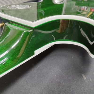 Gibson Les Paul Custom 5A Quilt Top in Transparent Green Gloss Made to Measure 2024 image 12