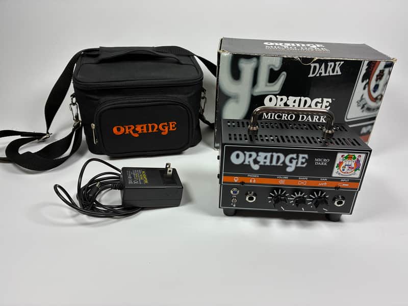 Orange Micro Dark 20-Watt Guitar Amp Head - Excellent Condition - With Box, Power Supply and Custom Padded Carrying Bag Bild 1