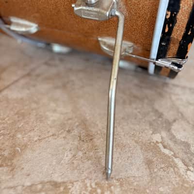 Vintage Ludwig 22 x 14 Bass Drum 1960s - Champagne Sparkle w/ New Heads image 9