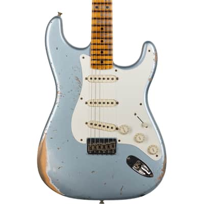 Fender Custom Shop 1956 Hardtail Strat Heavy Relic - Faded Blue Ice Metallic image 1