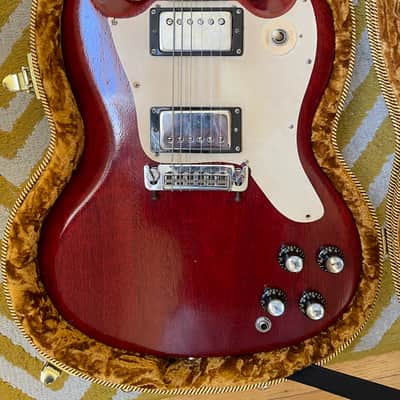 Vintage 1966 Gibson SG Melody Maker Cherry, T Top Neck + SD Pearly Gate Bridge Pickups & Tweed Case image 1