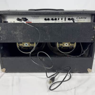 Carvin MTS 3200 Stage Master 100 Watt Tube 2x12 W/ Celestion Vintage 30’s 1990s - Black image 7