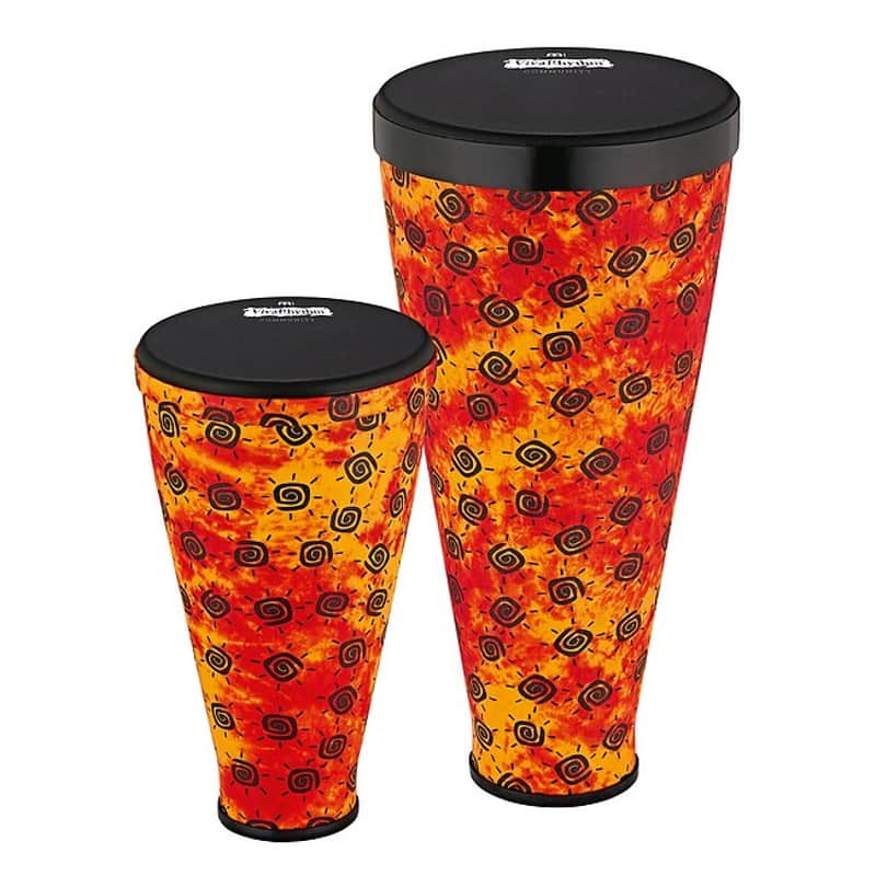 MEINL VR-SDSET-NH VivaRhythm Boom 95+12Zoll Drum Circle Pop Off Djembe Set (Nappafell) image 1