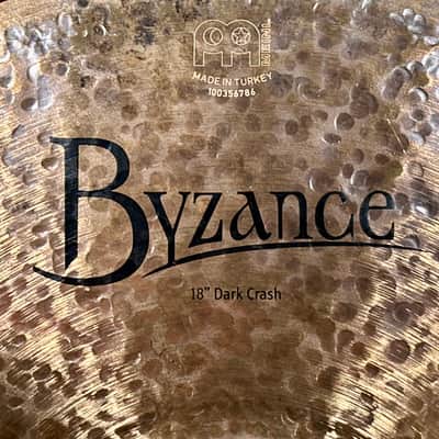 18" Meinl B18DAC Byzance Dark Crash Cymbal 1508g *Video* image 4