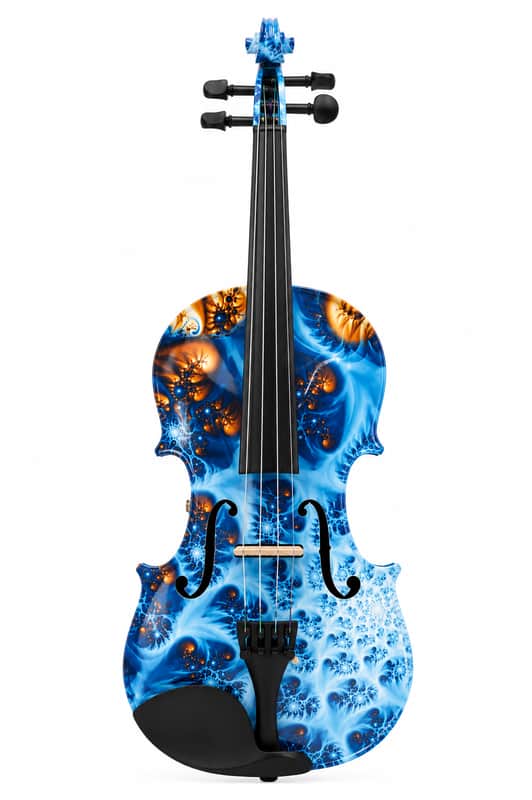 Geneva Blue Pearl Visual Art 4/4 Violin – Student Outfit w/ Case & Bow image 1