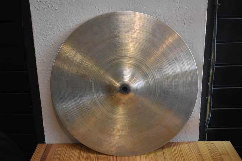 Vintage 1960s Zildjian Avedis 15" Bottom Hi Hat Cymbal - 1376g image 1