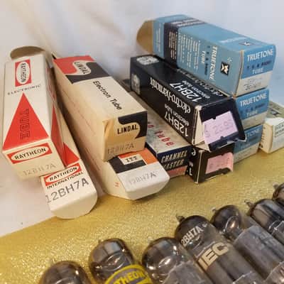 Matsushita etc. ONE (1) 12BH7A tNOS AT1000 TESTED Balanced! PI Vacuum Tube Japan Russia 12BH7 dual triode 1959-1976 image 6