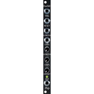 2hp Euclid Eurorack Gate Sequencer Module (Black) image 2