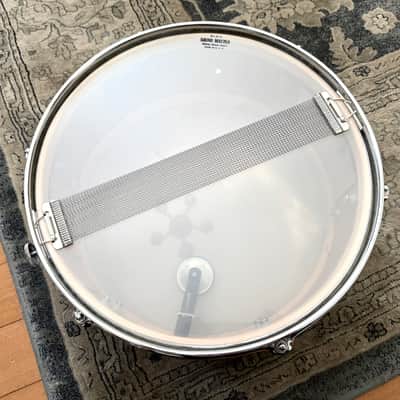 Vintage White Marine Pearl 14" x 5" - 6 Lug - MIJ Stencil Snare Drum (1960's - 1970's) image 8