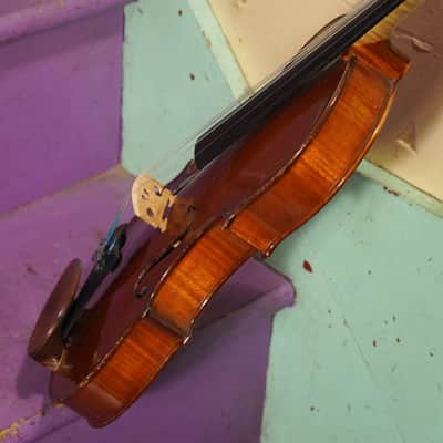 1920s German Fine-Quality Strad-Copy 4/4 Violin (VIDEO! Fresh Adjustments, Ready) image 16