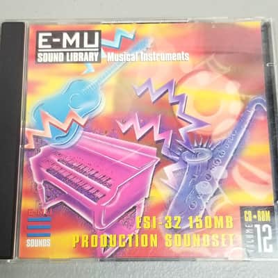 E-MU Systems ESI-32 "150MB Production Soundset" Volume 12 Sampler CD Rom