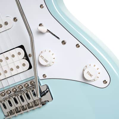 Cort G200SKB G Series 200 Double Cutaway Electric Guitar. Sky Blue image 5