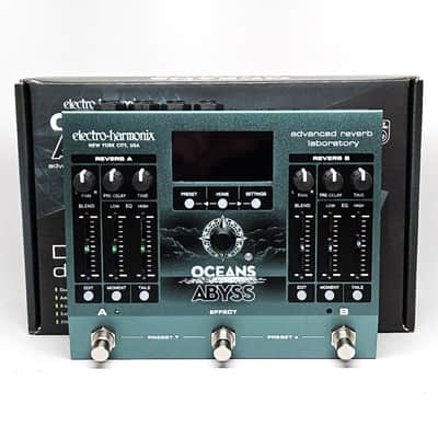 Electro-Harmonix Oceans Abyss, MINT Condition with Box, Power Supply, and Paperwork!