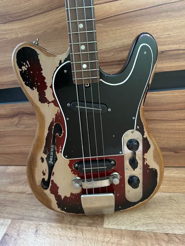 Jolana Iris Bass Guitar Czechoslovakian Telecaster Vintage and Rare