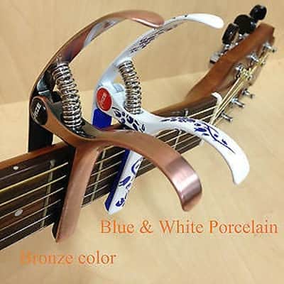 Haze DC06 Top Grade Zinc Alloy Acoustic/Classical Guitar Capo,Bronze+3 Free Picks image 12