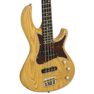Aria 313MKII-OPN Detroit Pro II Hot Rod Body Ash Roasted Maple Neck 4-String Electric Bass Guitar image 3