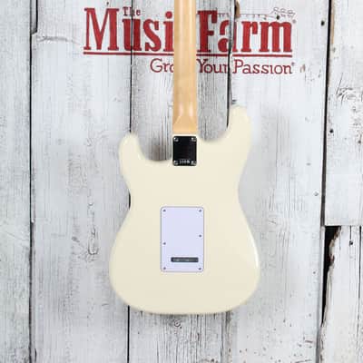 Fender Standard Stratocaster Electric Guitar Olympic White Finish image 6