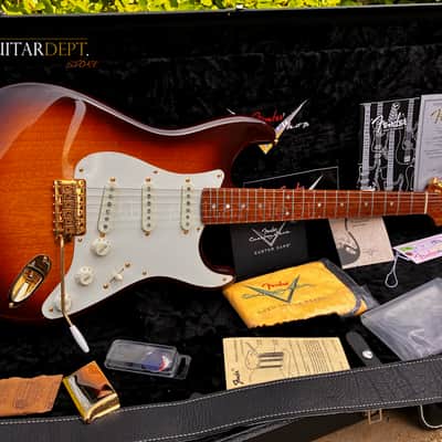 ♚ SUBLIME ♚ 2016 Fender CUSTOM SHOP Artisan OKOUME Stratocaster♚Dark Roasted♚69 Handwounds ! image 20