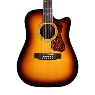 Guild D-2612CE Deluxe Dreadnought Cutaway 12-String A/E Guitar - Antique Burst image 1
