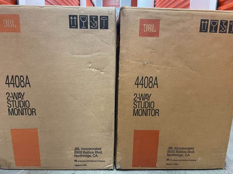 2 JBL 4408A Vintage Studio Monitors "BRAND NEW" In The Box VERY RARE image 1