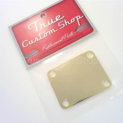 True Custom Shop® GOLD GOTOH Neck Plate for Fender Strat & Telecaster Guitars image 2