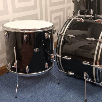 Slingerland 1970s Shell Pack in Black- 14,18,24″ – Players Kit image 7