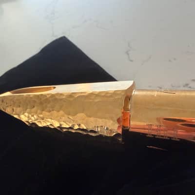 JodyJazz Hand Hammered (HH) 7* Bb Tenor Saxophone Mouthpiece - Gold Plated image 7
